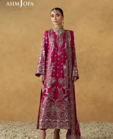 AJULN-21 Embroidered Chiffon Unstitched 3 Pcs